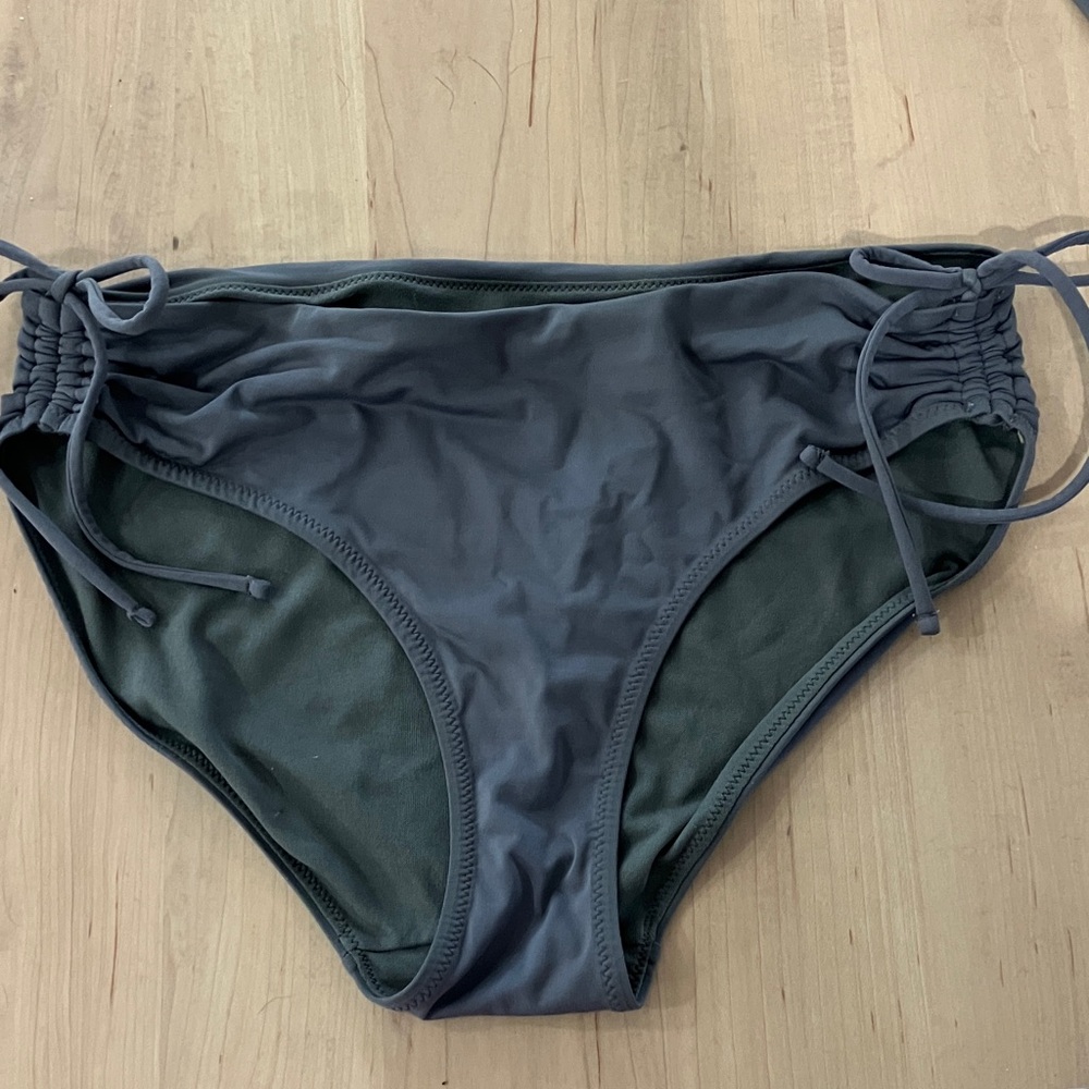 Athleta Charcoal/Olive Swim Bikini Bottom